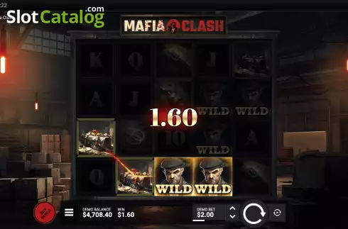 Win Screen. Mafia Clash slot